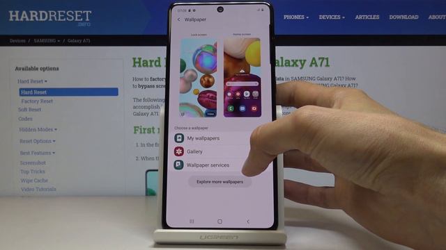 How to Change Wallpaper in SAMSUNG Galaxy A71 – Refresh Home Screen смотреть онлайн