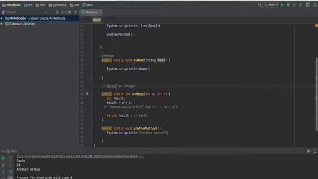 Java Programming Introduction - Methods and Return types смотреть онлайн