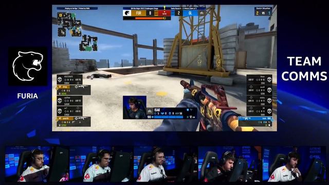 FURIA team VOICE COMMS vs GamerLegion | IEM RIO MAJOR 2022 | CSGO смотреть онлайн