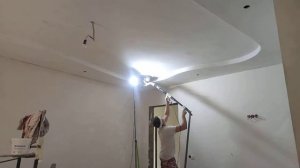 Шлифовка потолка жирафом с пола, это возможно.