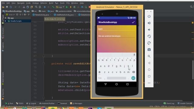 Wow Note Book App Using Firebase Database(A Complete Android App Project) смотреть онлайн