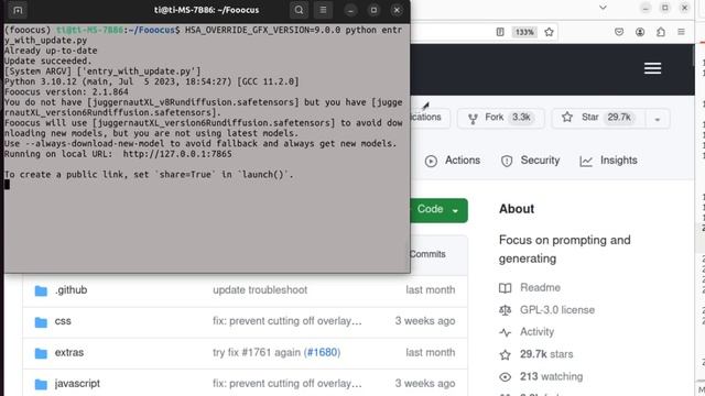 AMD GPU run Fooocus on Linux (Ubuntu)! A step by step tutorial. Stable diffusion text to images. смотреть онлайн