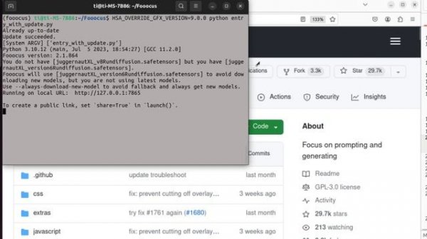 AMD GPU run Fooocus on Linux (Ubuntu)! A step by step tutorial. Stable diffusion text to images.