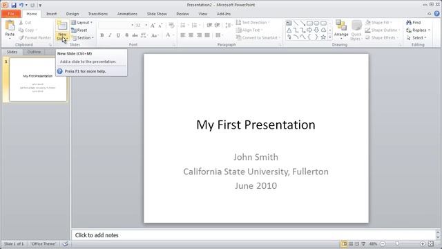 1 - PowerPoint 2010 Crash Course смотреть онлайн