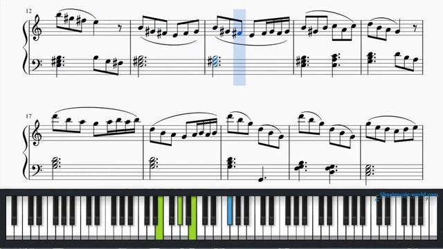 Grieg : Au Matin (Morning Mood) Grieg Facile - Edvard Hagerup Grieg (1843-1907) - Free Score Piano смотреть онлайн