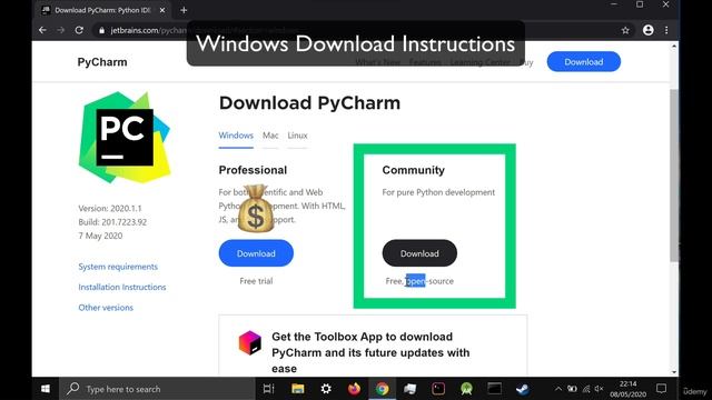 Day 15 - 138-Download PyCharm For Windows Or Mac