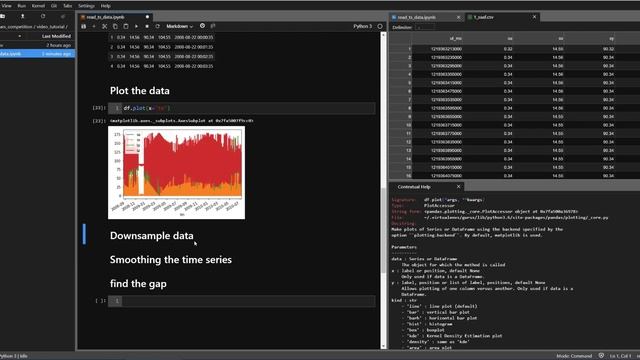 How to use python pandas do the basic time series data analysis смотреть онлайн