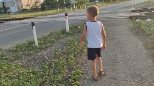 Железнодорожный переезд.