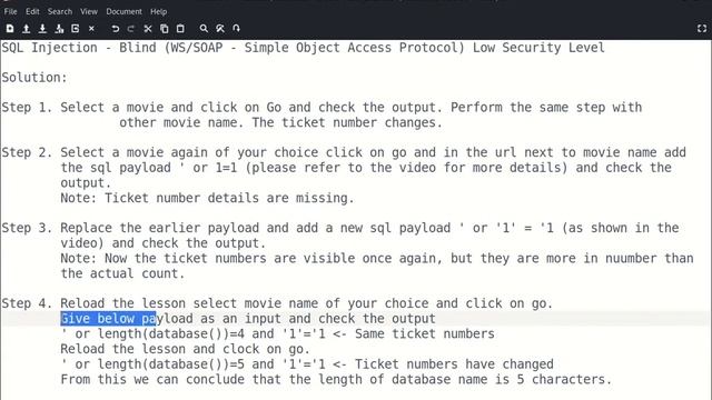 SQL Injection Blind WS SOAP final смотреть онлайн