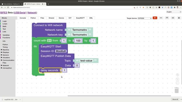 EasyMQTT with BIPES and ESP8266 смотреть онлайн