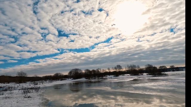 Снимаю на GoPro 11. Приехали смотреть как сходит лед на реке. смотреть онлайн