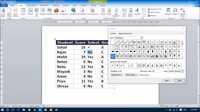 How to Insert Tick Mark in MS Word 2010 смотреть онлайн