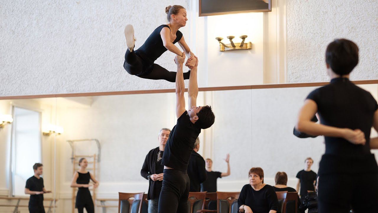 Репетиция. Калмыцкий танец, Рок-н-ролл. ГААНТ имени Игоря Моисеева. смотреть онлайн