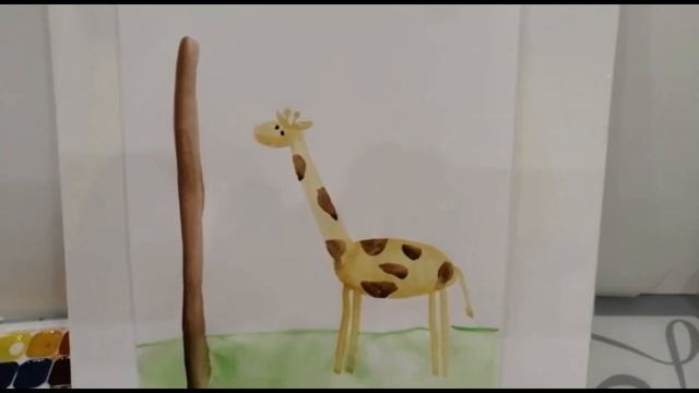 Рисуем жирафа с детками возраста 4 + смотреть онлайн