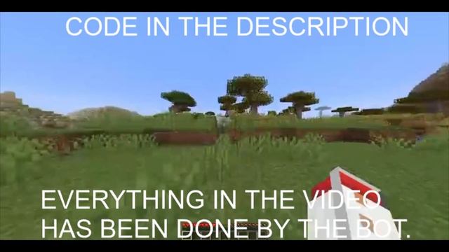 Python Bot Plays Minecraft V.2  -- Code In The Description--