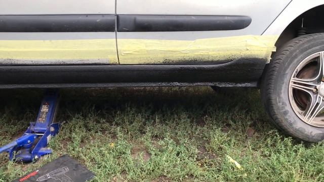 Renault Clio 2 ремонт порога. смотреть онлайн
