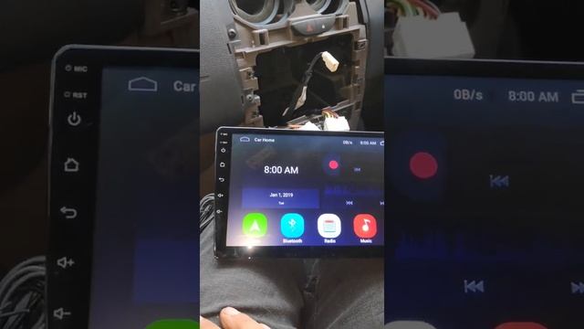 9" Android touch screen head unit, installed in Renault Dacia Duster 2017. music system car смотреть онлайн