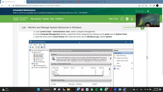 1.3.13 Lab - Monitor and Manage System Resources in Windows смотреть онлайн