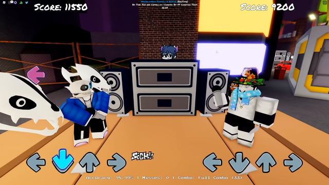 I Pretended To Be SANS & CHARA In Roblox Friday Night Funkin смотреть онлайн