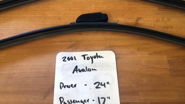 ? ? 2001 Toyota Avalon Wiper Blade Replacement Size ? смотреть онлайн