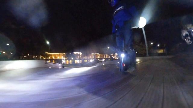 Моноколеса, покатушка на смотровую к МГУ. EUС Moscow ride to observation area. Night Friday. смотреть онлайн