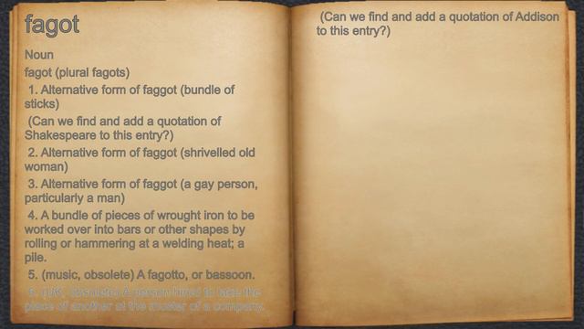 What does fagot mean? смотреть онлайн