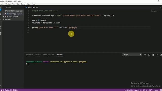 012 input from user python part 2 смотреть онлайн