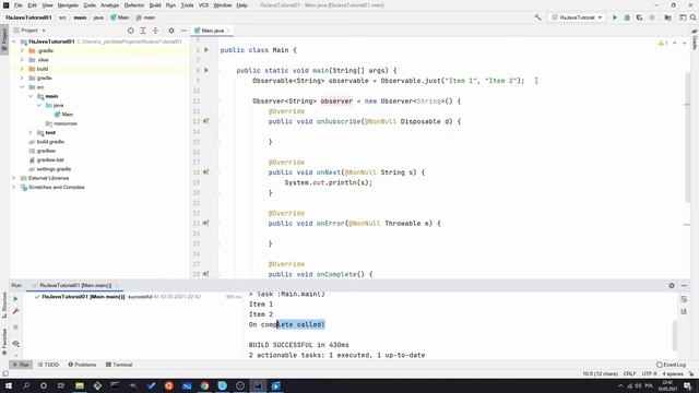 RxJava 3 tutorial for beginners - Part 2 - Observable factory methods - just & fromIterable смотреть онлайн