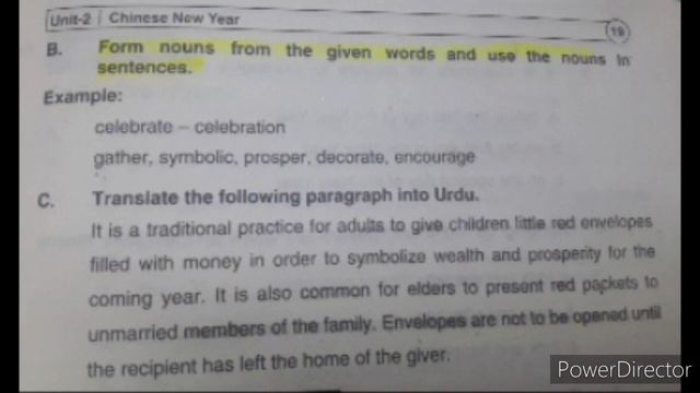 Class 10th English unit 2 Chinese new year смотреть онлайн