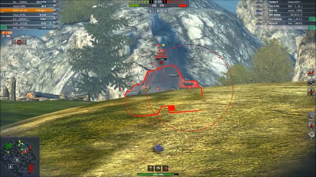 Т54 Образец 1 не забирает, фугасом, танк с 1 ХП WoTBlitz смотреть онлайн