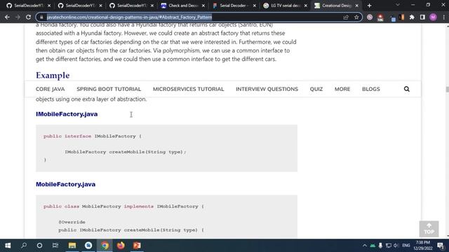 102 It was Factory design pattern not Abstract Factory смотреть онлайн