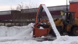 Шнекоротор с автономным приводом на погрузчик 3 т. двигатель 150 л.с Шнекоротор на погрузчик