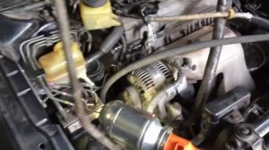 Прокачка ГУРа.  Toyota Nadia.