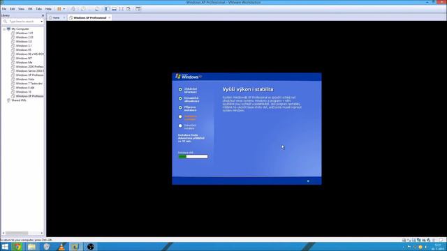 Instalace Windows XP ve VMware смотреть онлайн
