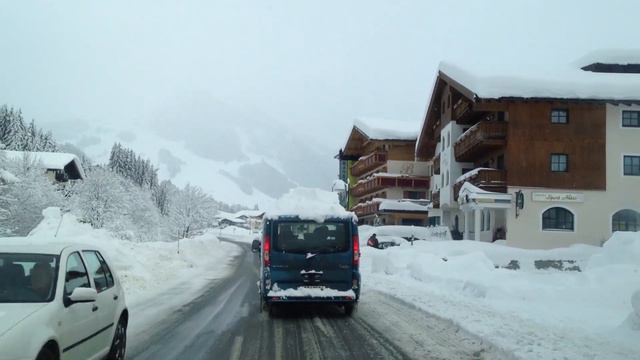Снегопад в Австрии. Snowfall in Austria. Schneefall in Österreich смотреть онлайн