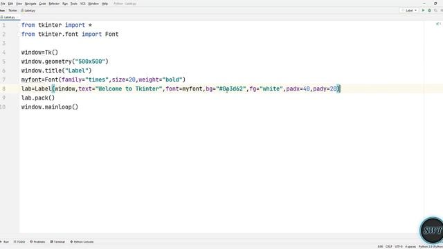 How to Create a Label in Python (Tkinter) ? | Tamil смотреть онлайн
