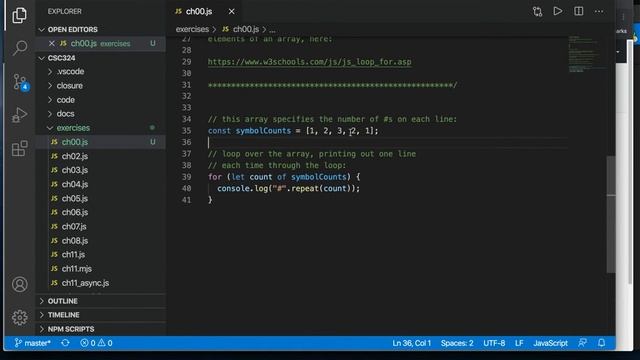 CSC 324: Basic JavaScript Homework Tips смотреть онлайн