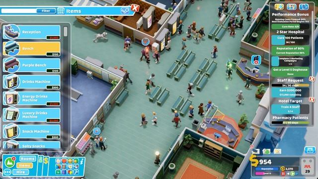 Maintenance and Improvements #50 - Two Point Hospital - Bigfoot DLC (Underlook Hotel) смотреть онлайн