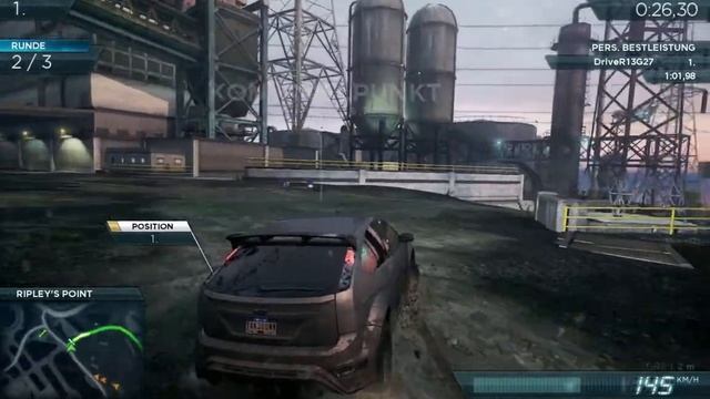 NFS Most Wanted 2012: Ford Focus RS500 - Mud Bath (#178) смотреть онлайн