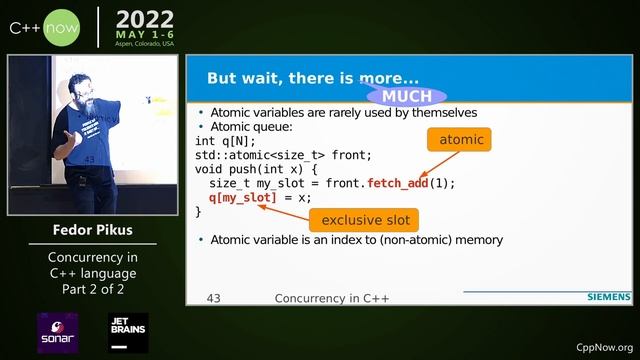 Concurrency in C++: A Programmer’s Overview (part 2 of 2) - Fedor Pikus - CppNow 2022 смотреть онлайн