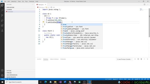 Creating a Frame Component | Java Swing | Explained in Tamizh смотреть онлайн