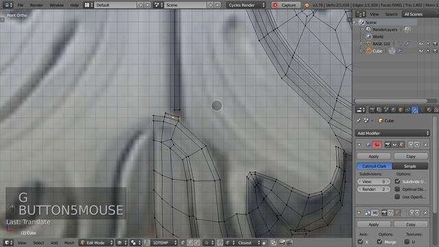 Blender 3D Decor - simple baroque element modeling timelapse смотреть онлайн