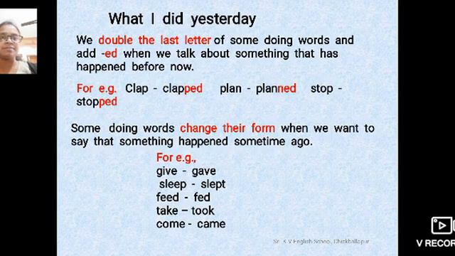 what i did yesterday / class 2 смотреть онлайн