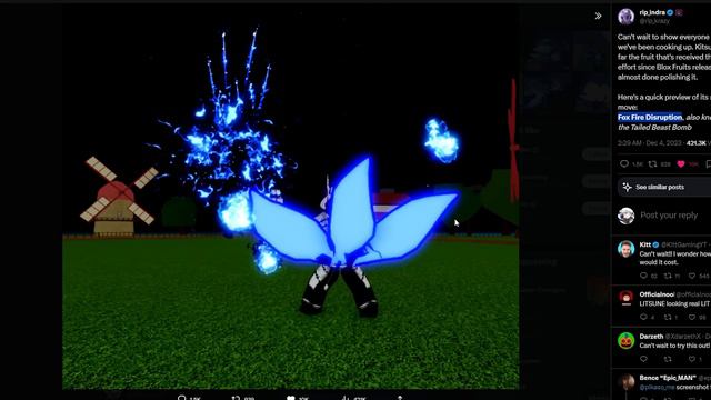 *NEW* KITSUNE Is The STRONGEST DEVIL FRUIT In Blox Fruits (Roblox) смотреть онлайн