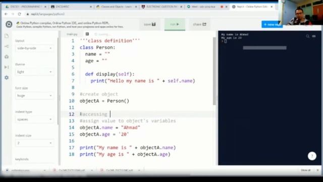 Python class and object смотреть онлайн