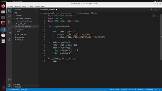 Create a ROS2 Node with Python and OOP - ROS2 Tutorial 5 смотреть онлайн