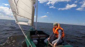 Латинский парус в Маркизовой луже часть1