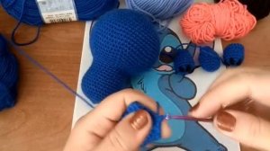 Подробный МК// Вязаная игрушка Стич. Часть 3.