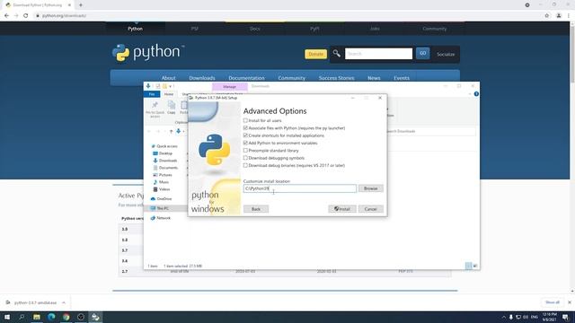 วิธีติดตั้งโปรแกรมเขียนภาษาไพทอน (Python) смотреть онлайн
