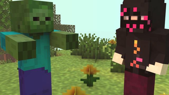 Obsidian Time показал фокус PwGood майншилд майнкрафт анимация